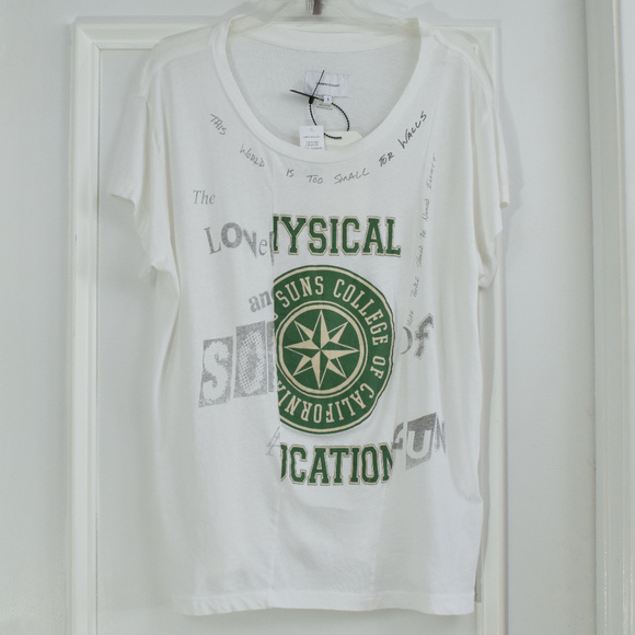 Current Elliott Pieced Crewneck T Shirt Women New - Picture 1 of 8